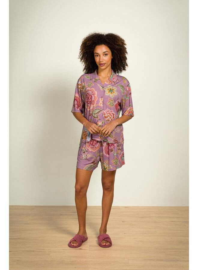 Flora Short Sleeve Top Matata Lilac