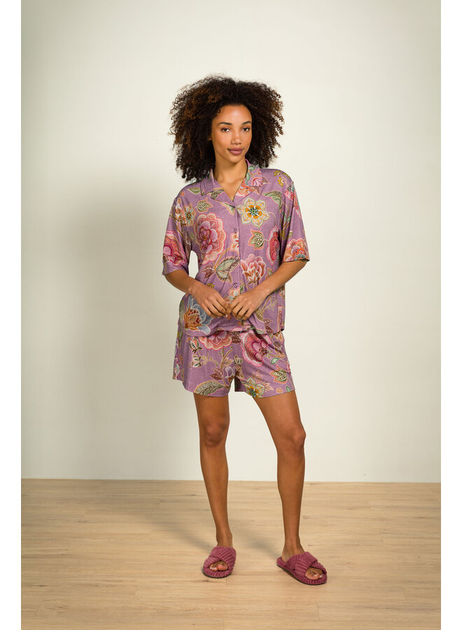 Flora Short Sleeve Top Matata Lilac