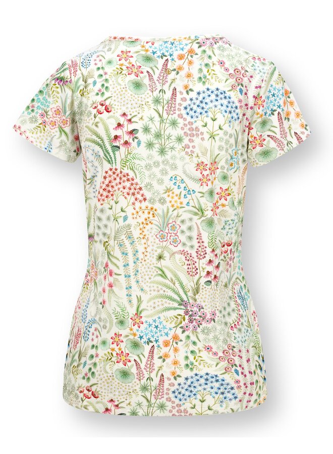 Tilly Short Sleeve Top Querida White