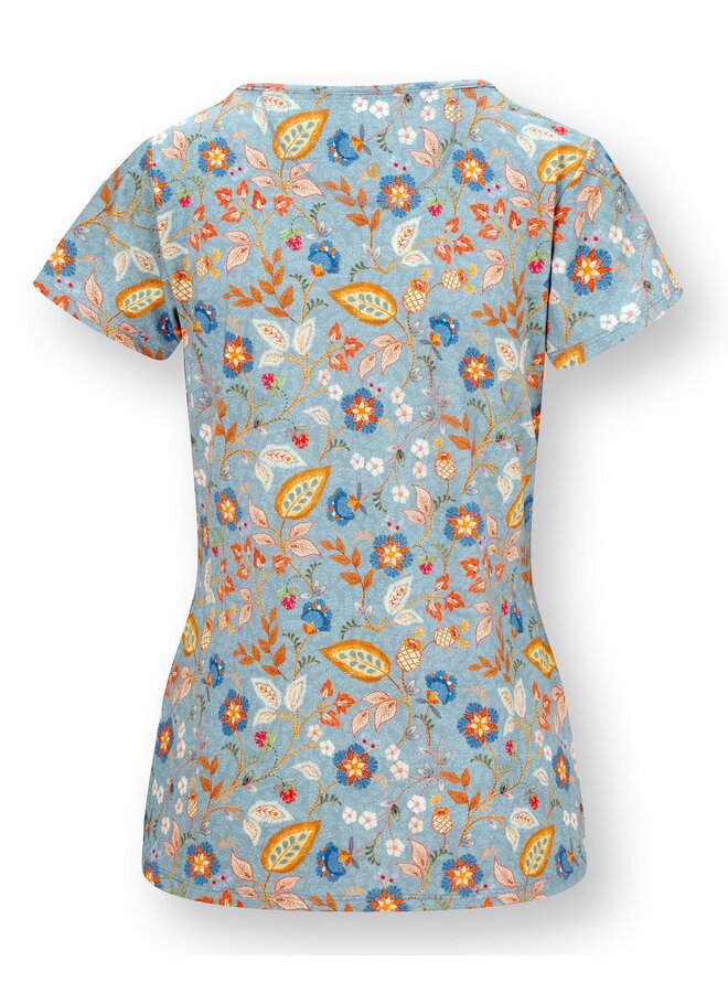 Tilly Short Sleeve Top Jameela Blue
