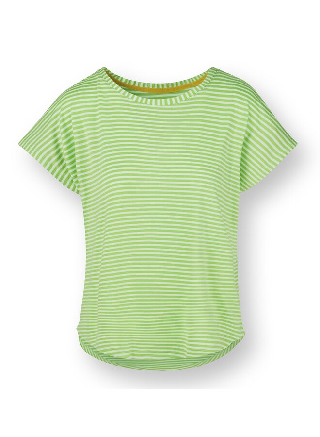 Tatum Short Sleeve Top Little Sumo Stripe Green