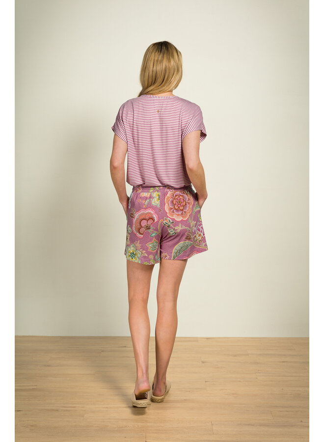 Tatum Short Sleeve Top Little Sumo Stripe Lilac