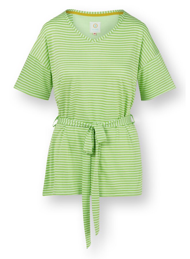 Tonya Short Sleeve Top Little Sumo Stripe Green