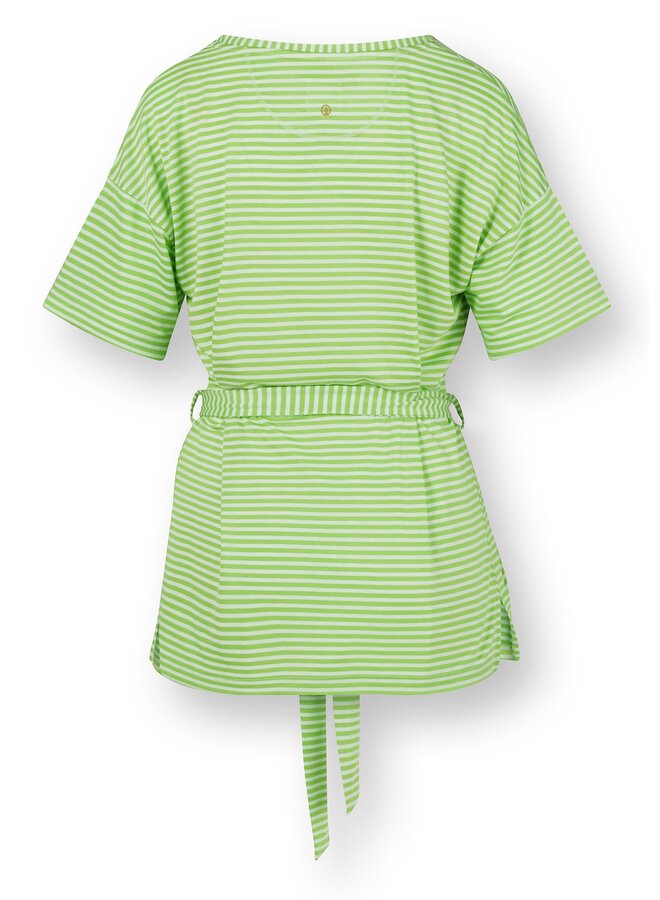 Tonya Short Sleeve Top Little Sumo Stripe Green