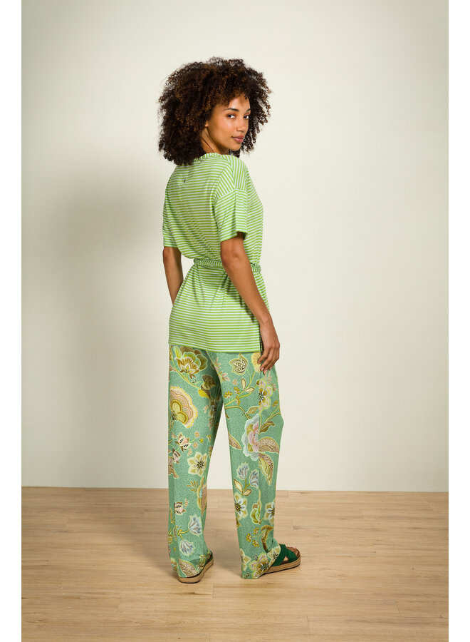 Tonya Short Sleeve Top Little Sumo Stripe Green