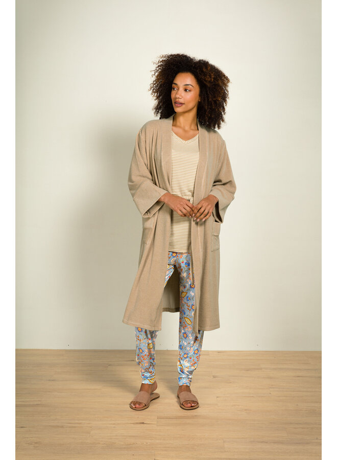 Tonya Short Sleeve Top Little Sumo Stripe Sand