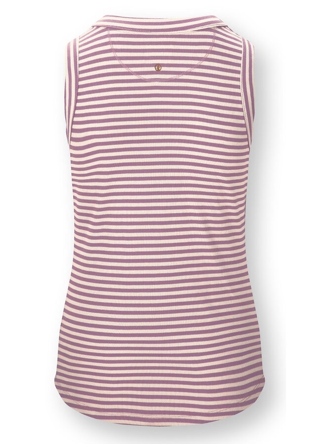 Trinity Sleeveless Top Little Sumo Stripe Lilac