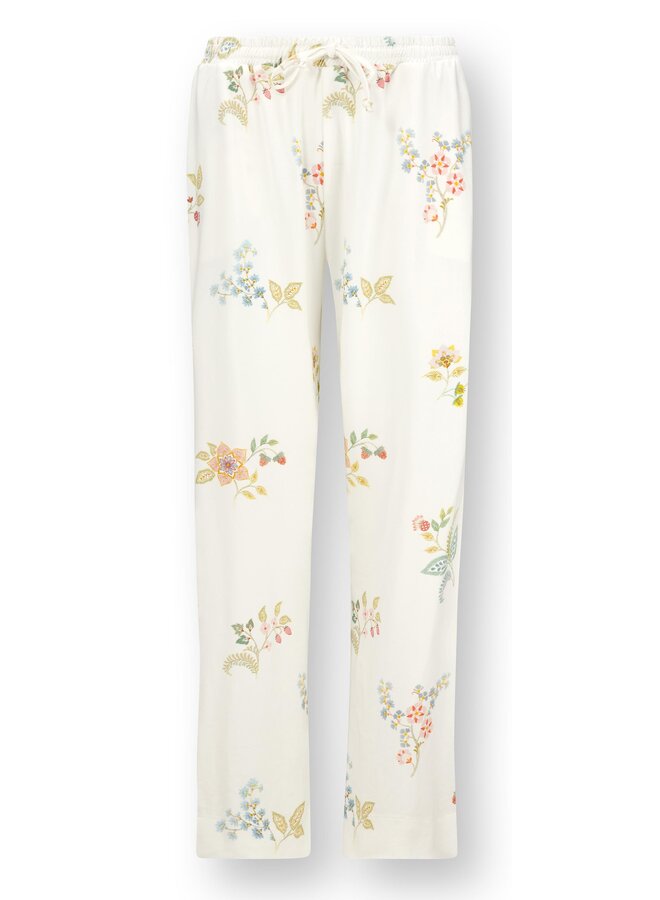 Belin Long Trousers Blossom Chique White