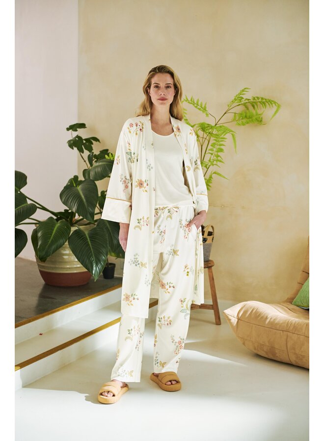 Belin Long Trousers Blossom Chique White
