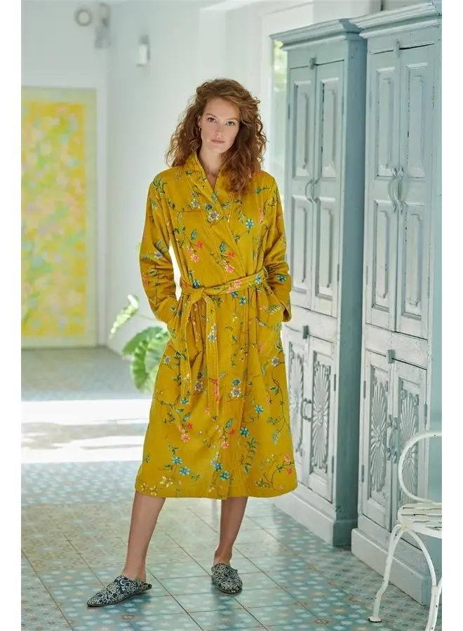 Badjas Les Fleurs - Yellow