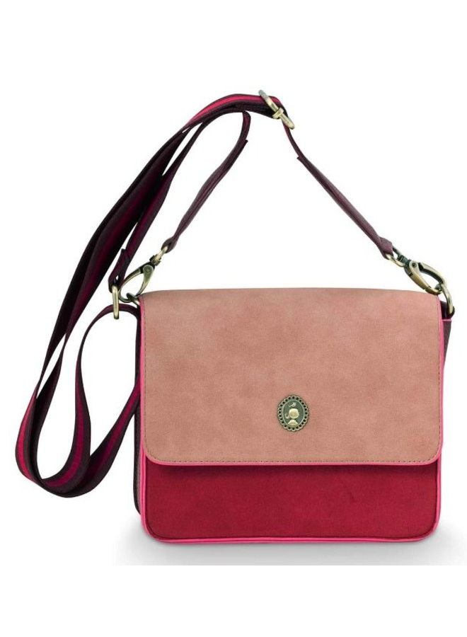 Fenna Shoulder Bag Medium Red 25x7x20cm