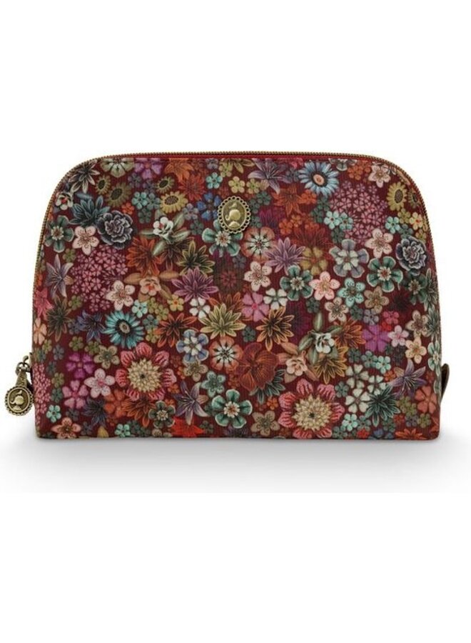 Coby Cosmetic Bag Triangle Medium Tutti i Fiori Red 24/17x16,5x8cm