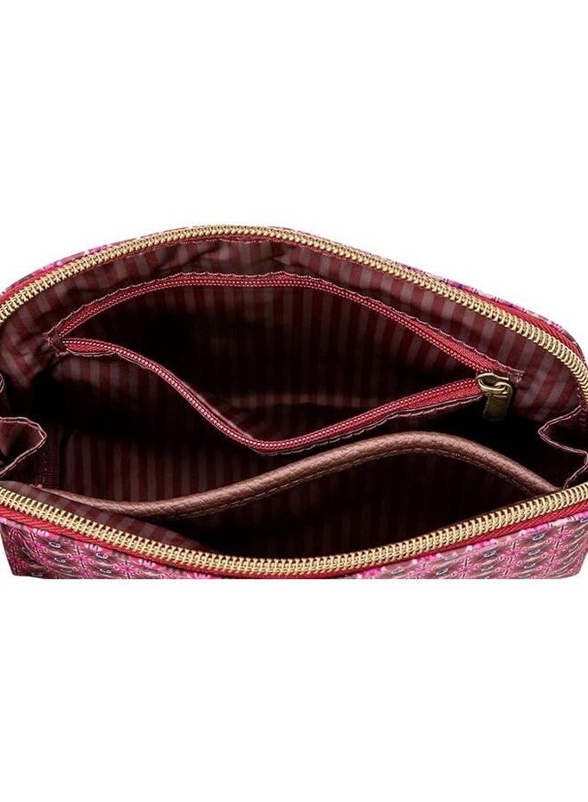 Coby Cosmetic Bag Triangle Medium Tutti i Fiori Red 24/17x16,5x8cm