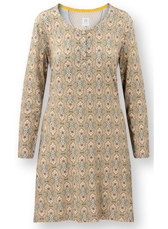 Desiree Long Sleeve Nightdress Jabalini Khaki