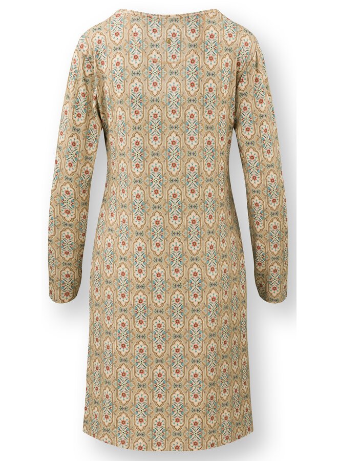Desiree Long Sleeve Nightdress Jabalini Khaki