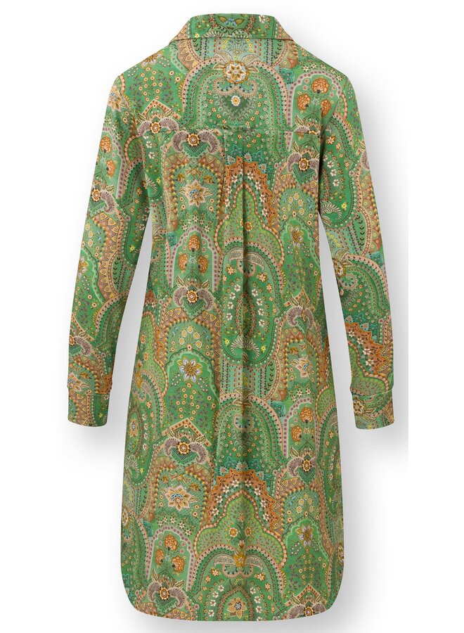 Daaltje Long Sleeve Nightdress Jabali Green