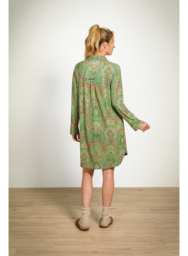 Daaltje Long Sleeve Nightdress Jabali Green