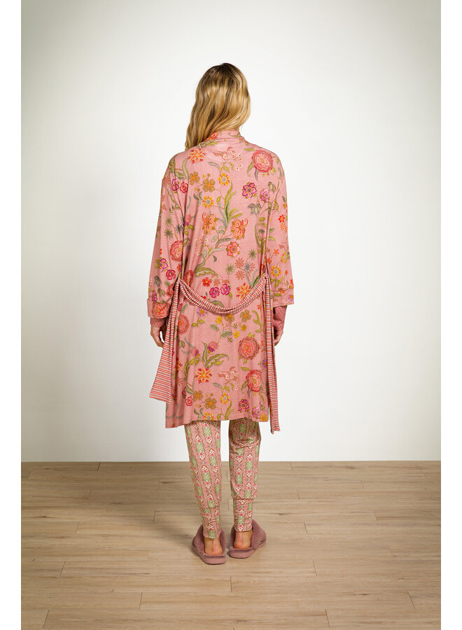 Nisha Kimono Coco Flower Coral