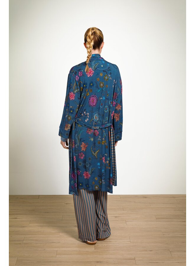 Nisha Kimono Coco Flower Blue