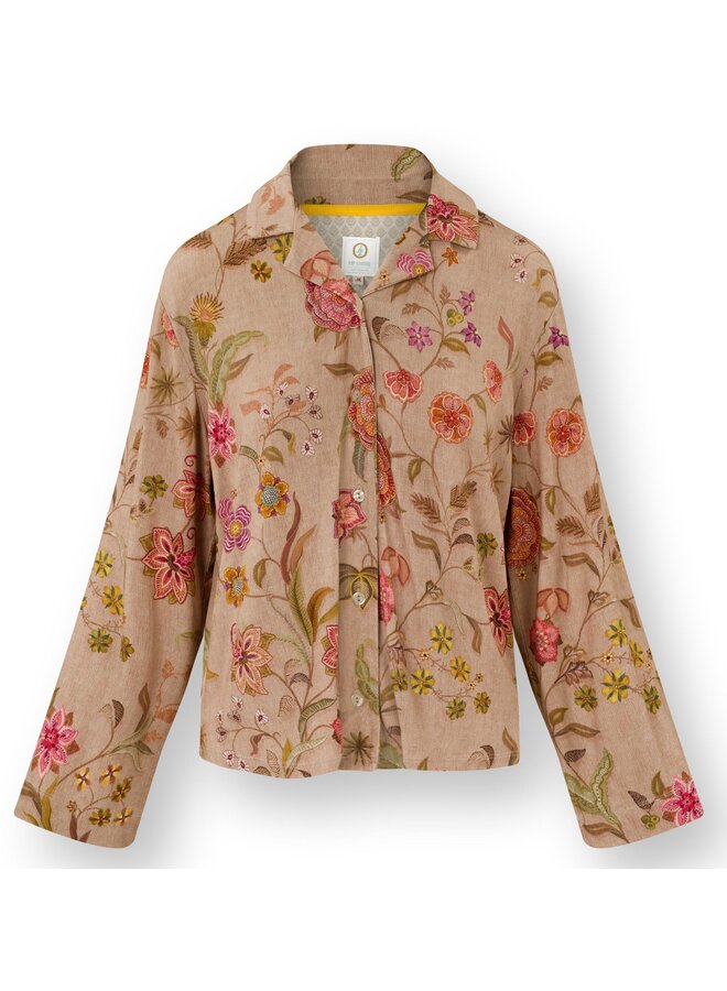 Faye Long Sleeve Top Coco Flower Sand