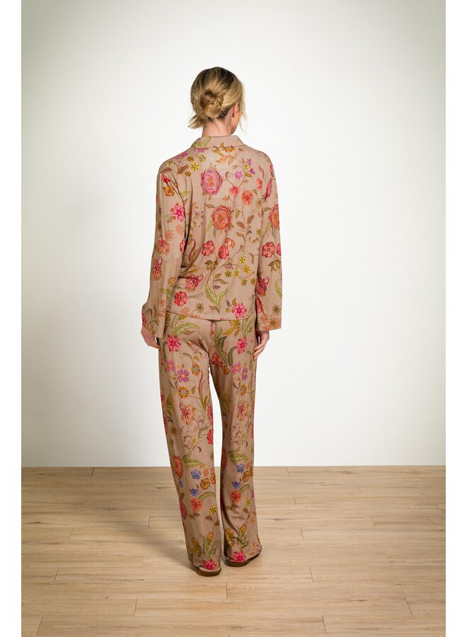 Faye Long Sleeve Top Coco Flower Sand