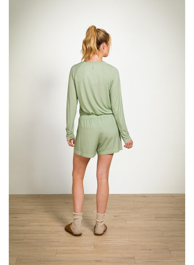 Tina Long Sleeve Top Thousand Leaves Light Green