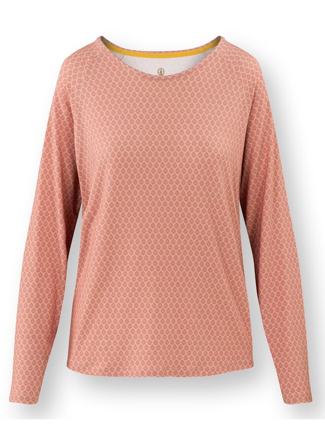 Tina Long Sleeve Top Thousand Leaves Pink
