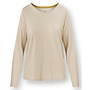 Tina Long Sleeve Top Thousand Leaves Sand