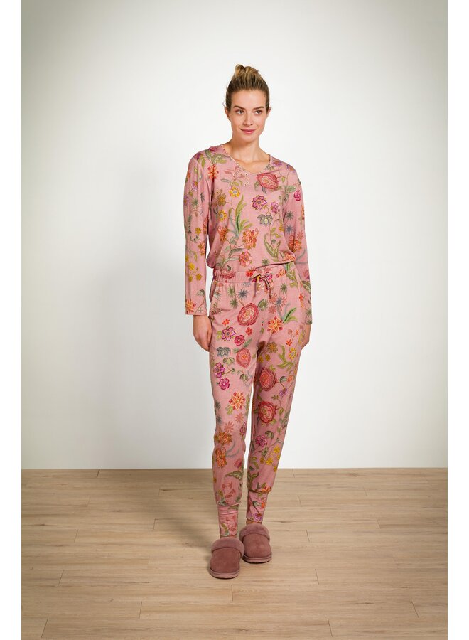 Bobien Long Trousers Coco Flower Coral