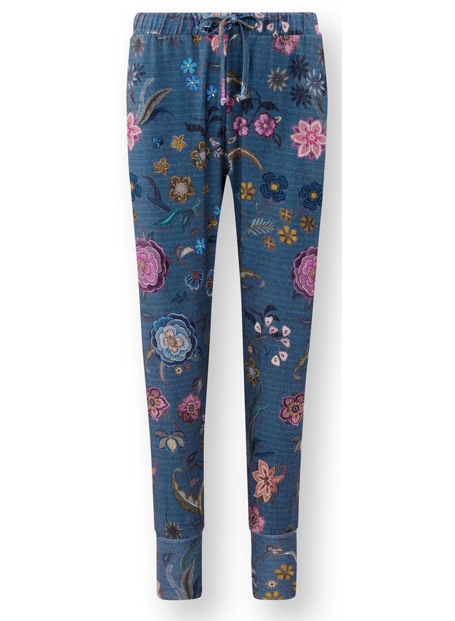 Bobien Long Trousers Coco Flower Blue
