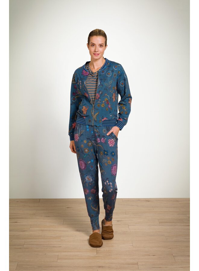 Bobien Long Trousers Coco Flower Blue