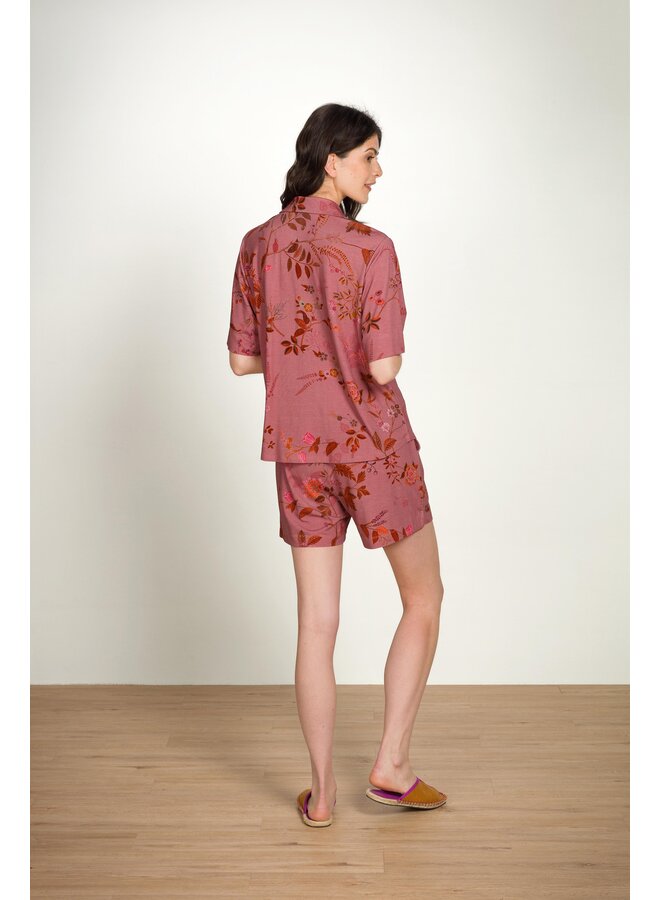 Bob Short Trousers Bodhi Flower Dark Pink