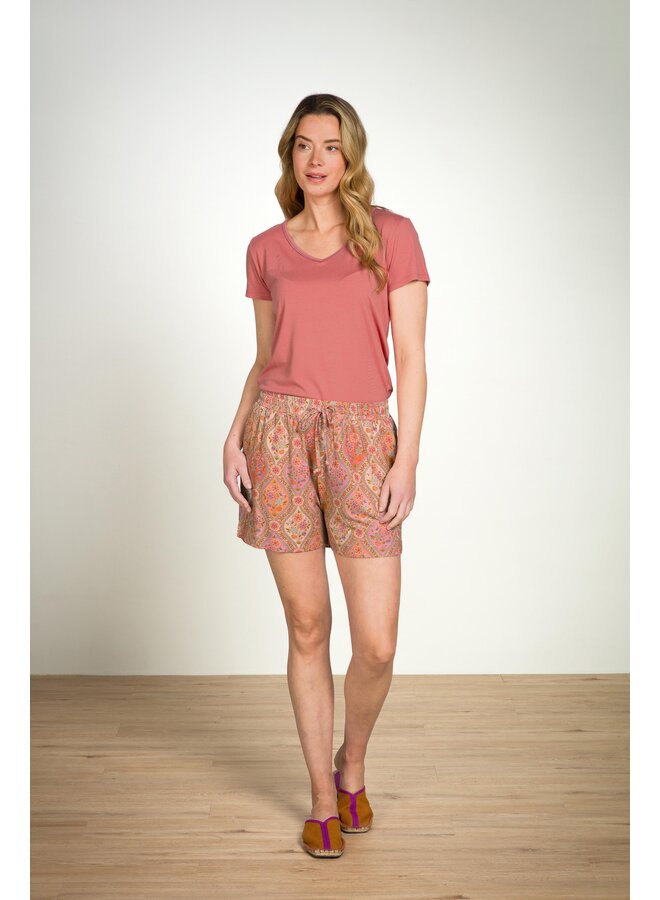 Bob Short Trousers Ornamento Orange