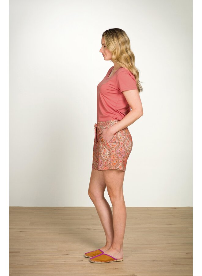 Bob Short Trousers Ornamento Orange