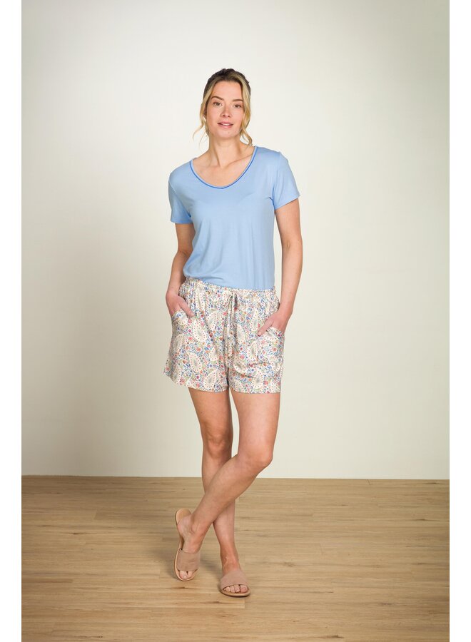 Bob Short Trousers Kairi Bloom Blue