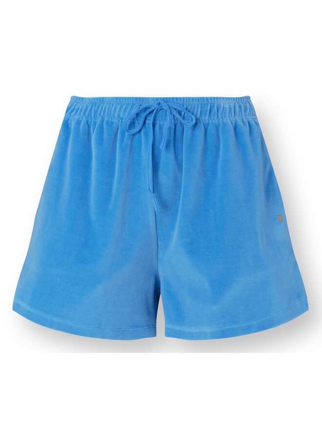 Bisou Short Trousers Velvet Blue