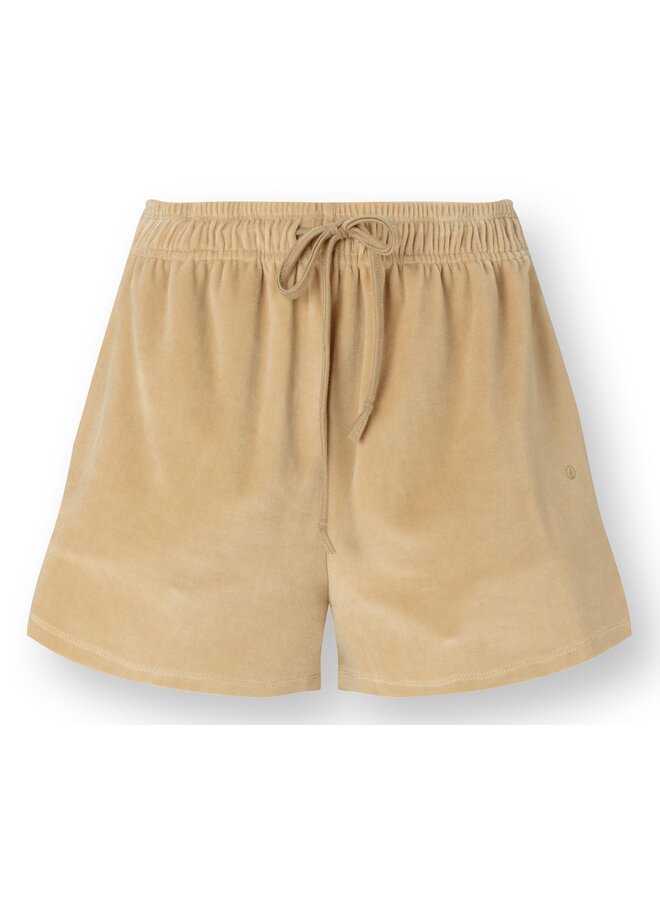 Bisou Short Trousers Velvet Beige