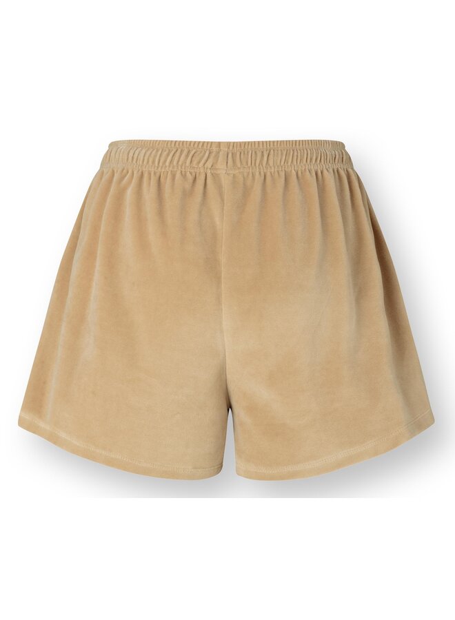 Bisou Short Trousers Velvet Beige