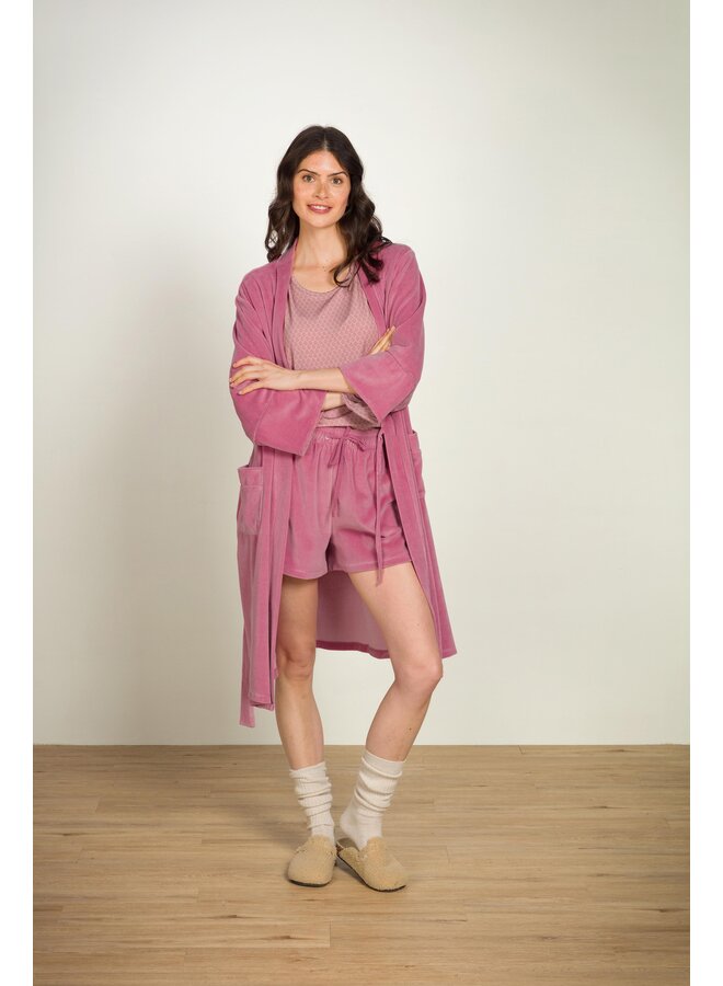 Bisou Short Trousers Velvet Pink