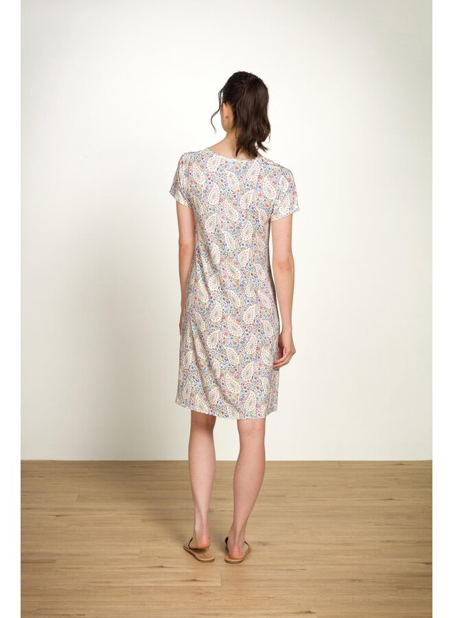 Djoy Short Sleeve Nightdress Kairi Bloom Blue