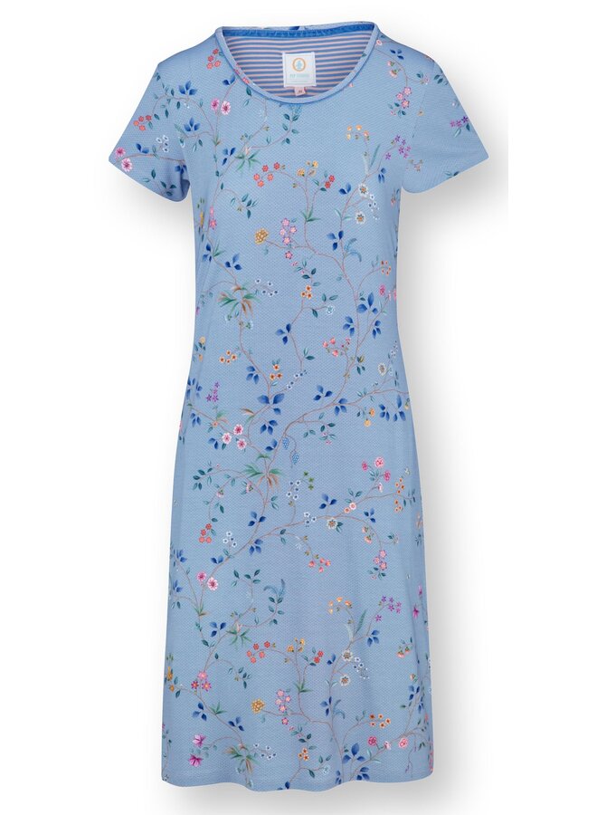 Daniela Short Sleeve Nightdress Delhi Dreams Blue