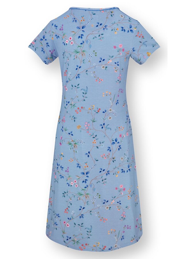Daniela Short Sleeve Nightdress Delhi Dreams Blue