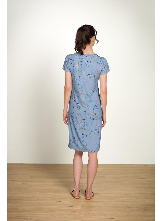 Daniela Short Sleeve Nightdress Delhi Dreams Blue