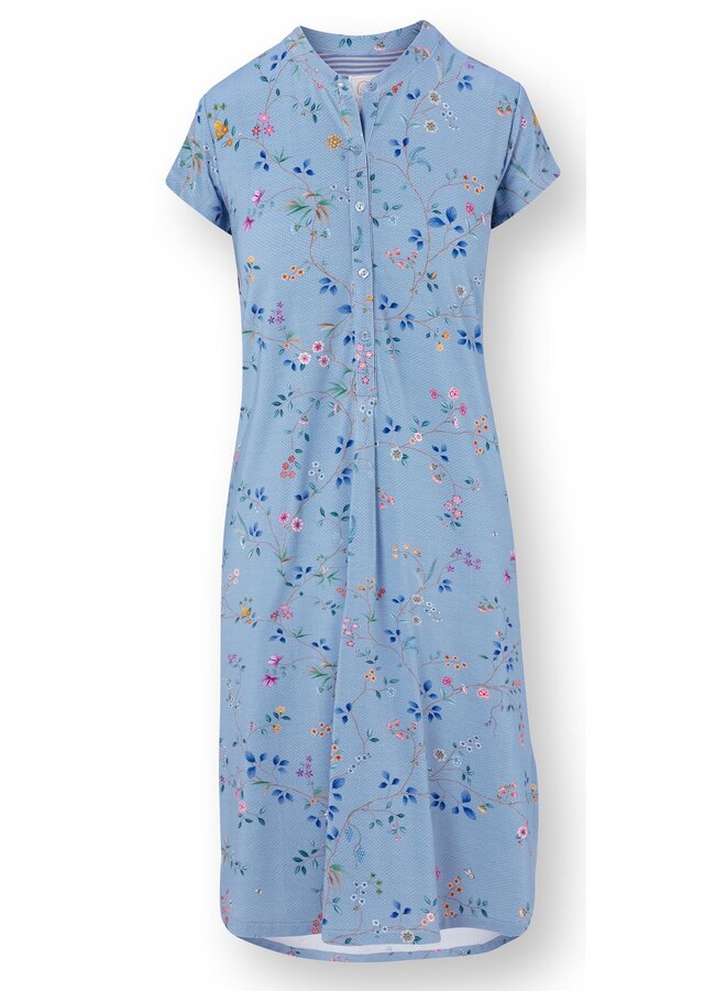 Dalia Short Sleeve Nightdress Delhi Dreams Blue