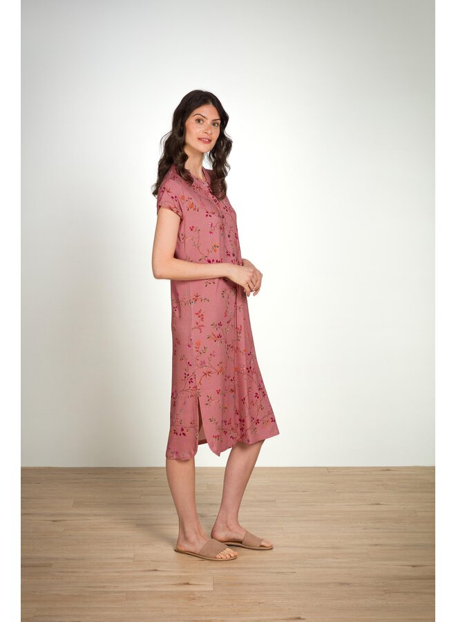 Dalia Short Sleeve Nightdress Delhi Dreams Pink