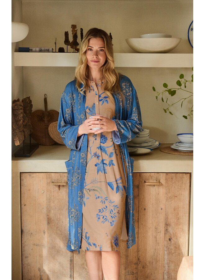 Dalia Short Sleeve Nightdress Marigold Blue