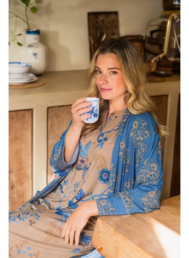 Dalia Short Sleeve Nightdress Marigold Blue