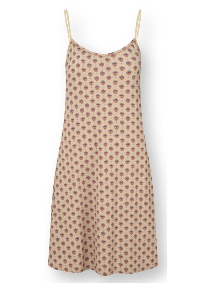 Diezel Sleeveless Nightdress Jaipur Flower Khaki Blue