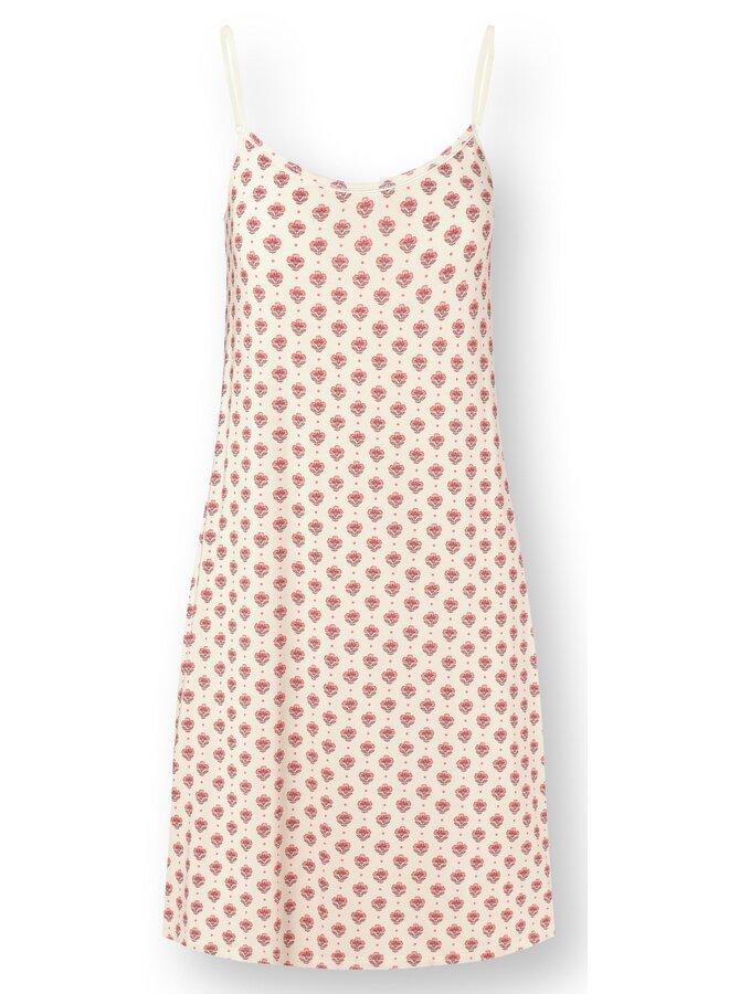 Diezel Sleeveless Nightdress Jaipur Flower White Pink