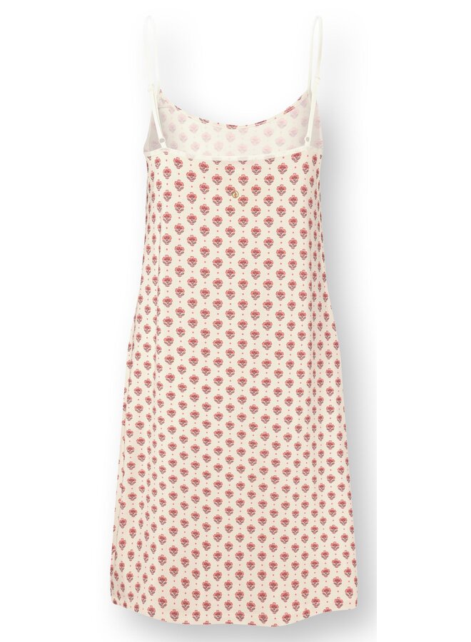 Diezel Sleeveless Nightdress Jaipur Flower White Pink